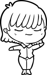 cartoon woman