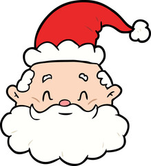 cartoon santa claus face