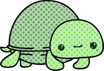 comic book style quirky cartoon turtle