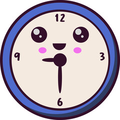 cute clock doodle