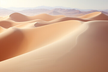 desert dunes on white background. 