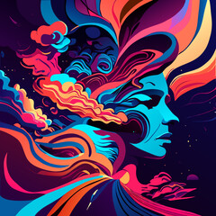 Vibrant Artistry: Face Painting and Contemporary Portrait