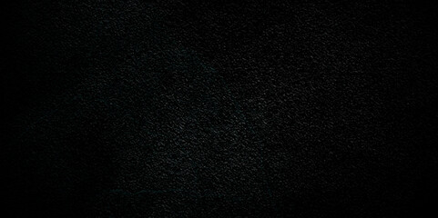 Dark Black background texture, old vintage charcoal black backdrop paper with watercolor. Abstract background with black wall surface, black stucco texture. Black gray satin dark texture luxurious.