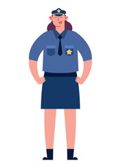 police standing officer