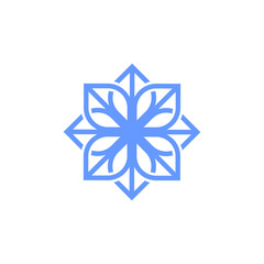 Obraz premium logo flower vector
