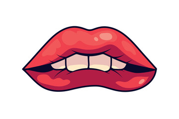 mouth pop art design