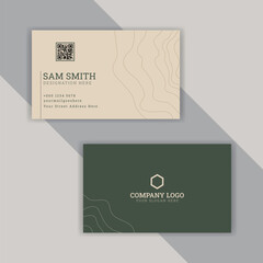 Minimal and creative modern business card template design