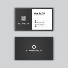 Vector creative modern and simple corporate business card template design
