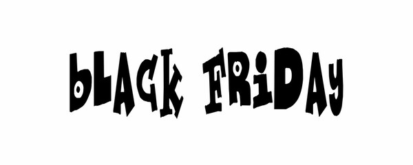 The text has been designed for The Black Friday event.