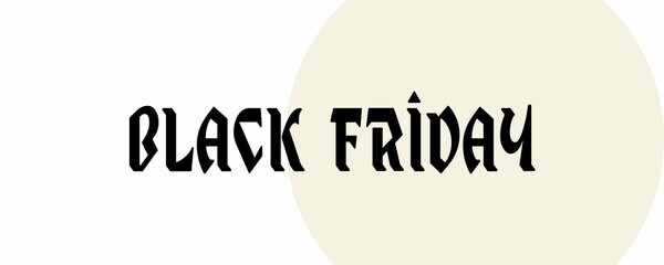 The text has been designed for The Black Friday event.