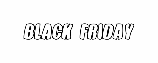 The text has been designed for The Black Friday event.