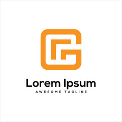 GC Letter Logo Design Free Icon