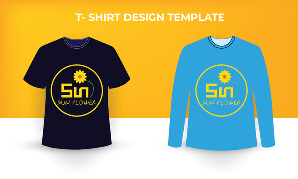 Vector modern t-shirt design template