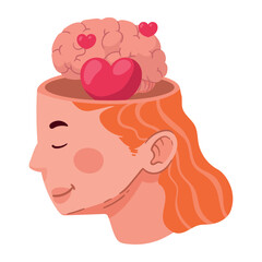 profile brain love