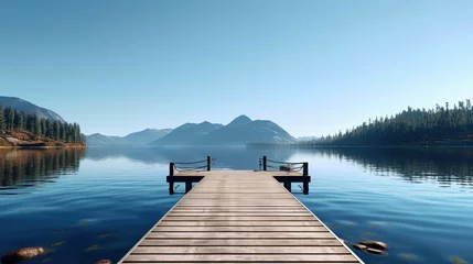 Foto op Plexiglas lake in the mountains © TeamX