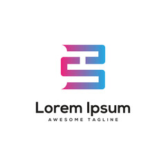 SJ Letter Logo Design Free Icon