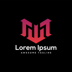 MW Letter Logo Design Free Icon Rahim By Designer