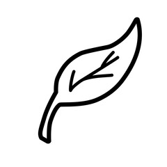 Leaf line icon