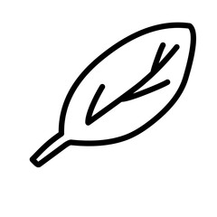 Leaf line icon