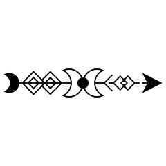 Decorative Ethnic Arrow Divider