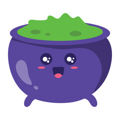 halloween kawaii cauldron