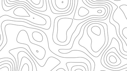 Topographic map background. Abstract wavy topographic map. Abstract wavy and curved lines background. Abstract geometric topographic contour map background.