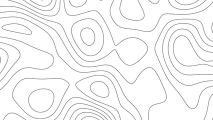 Topographic map background. Abstract wavy topographic map. Abstract wavy and curved lines background. Abstract geometric topographic contour map background.