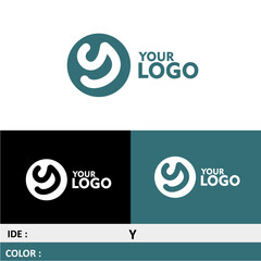letter y monogram logo vector design with a simple and minimalist impression that is suitable for your business identity logo