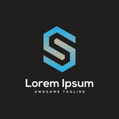 Fototapeta premium S Letter Logo Design Free Icon