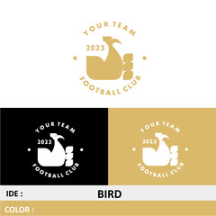 Bird inspired logo vector design that you can use for identity design is very suitable for sports team logos