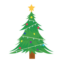christmas tree illustration