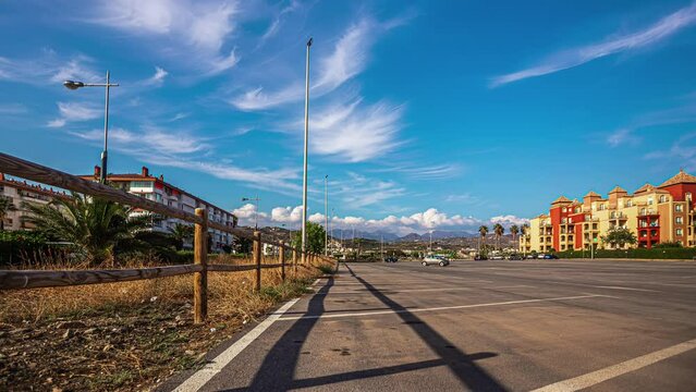Hotel Playa de Torrox Parking Lot Captured in Timelapse