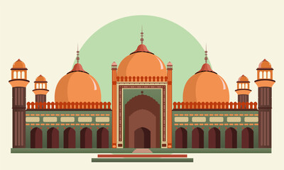 simple mosque design vector illustration