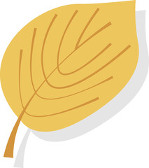 autumn leaf hand draw