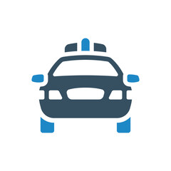 patrol car icon vector illustration