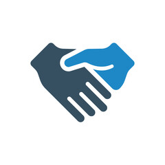 Handshake icon vector illustration