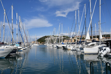 Obraz premium Punta Ala tourist port. Maremma, Italy.