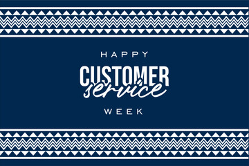 customer service week, holiday concept - obrazy, fototapety, plakaty