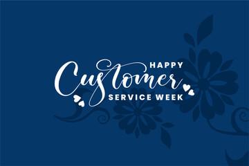 customer service week, holiday concept