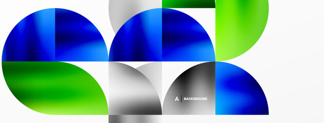 Minimalist geometric background featuring metallic round triangles, delivering sleek and modern visual aesthetic with emphasis on clean, metallic forms for wallpaper, banner, background, landing page