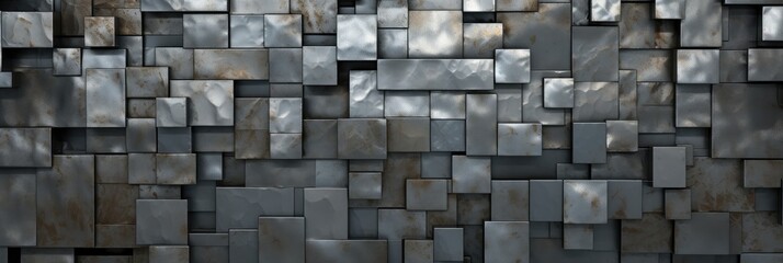 a lot of metal texture surface, abstract background, generative AI
