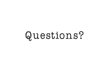 Digital png illustration of questions text on transparent background
