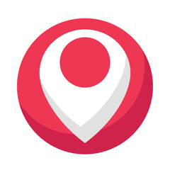 Fototapeta premium pin icon location navigator