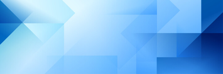 Obraz premium Abstract ฺBlue Geometric banner design background.
