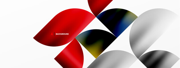 Exquisite backdrop marrying modern minimalism with metallic allure. Featuring round triangles, it exudes geometric sophistication and understated charm for wallpaper, banner, background, landing page