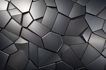 Shiny Titanium Metal Surface Texture, AI Generated