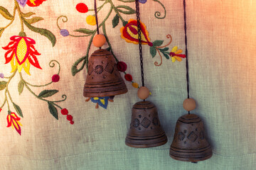 Retro style handmade decorative cowbells for animals