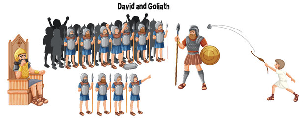 David and Goliath: Cartoon Battle of Faith