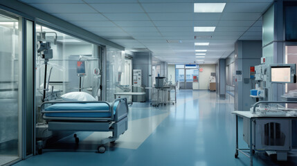 Naklejka na ściany i meble View of modern hospital interior
