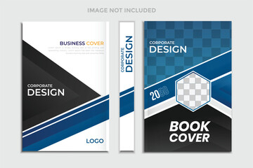 double page  corporate business book cover design tamplate 